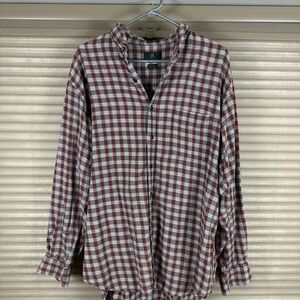 Club Room Red and Green Casual Button Down Shirt